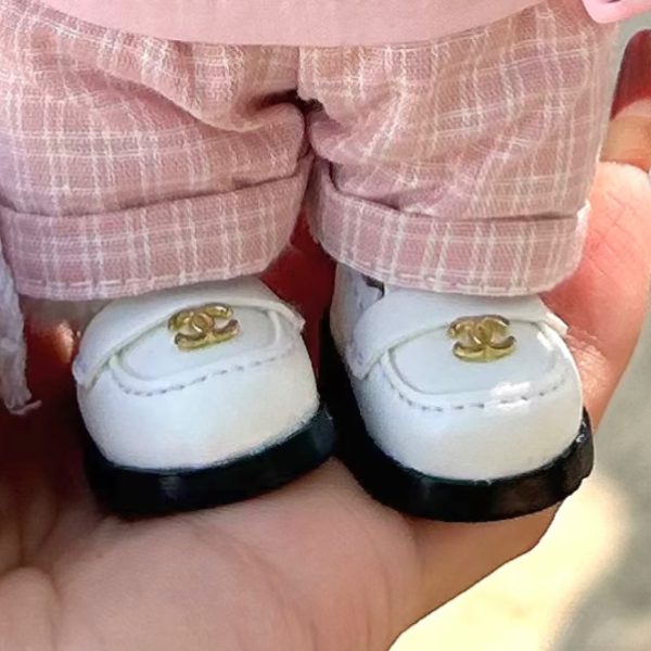 White Gold Label Pumps